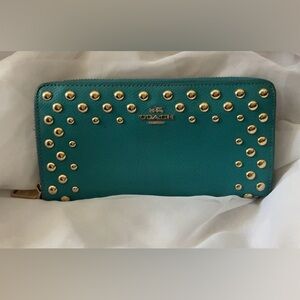 Coach Legacy Studded Accordion Wallet